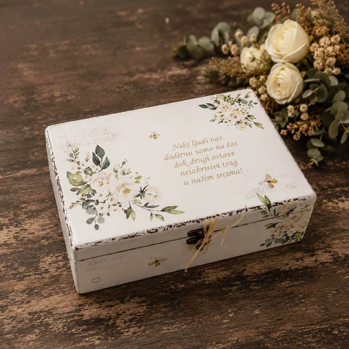 Personalizirana kutija uspomena za učiteljicu i tetu u vrtiću Poklon za učiteljicu – personalizirana kutija uspomena shabby chic