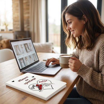 Planer za vjenčanje s personaliziranim motivom – unikatni poklon za mladence