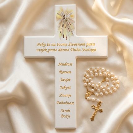 Veliki zidni križ - Savršen poklon za krizmu