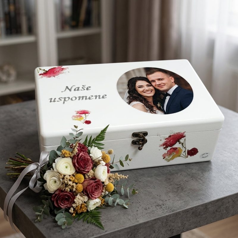 kutija uspomena za mladence poklon za vjenčanje