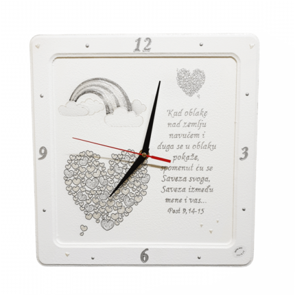 Personalizirani sat je poklon za vjenčanje, godišnjicu braka. Sat je ručni rad, nosi rukom pisan i pomno odabran citat baš za osobu kojoj darujete