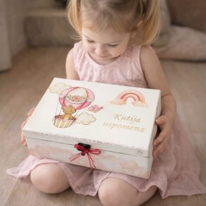 Personalizirana kutija uspomena s imenom – ručni rad za dijete