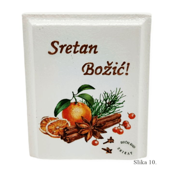 🎄 Unikatne Samostojeće Slike "Sretan Božić" – Savršeni Blagdanski Dekor i Poklon!