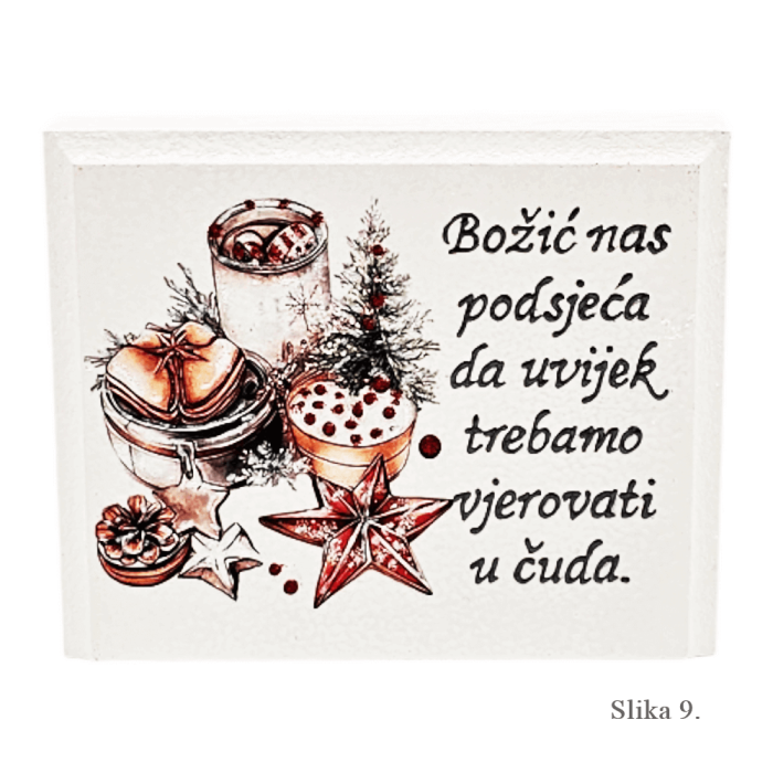 🎄 Unikatne Samostojeće Slike "Sretan Božić" – Savršeni Blagdanski Dekor i Poklon!