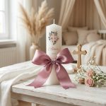 Personalizirana Krsna Svijeća s Imenom i Datumom