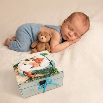 Kutija uspomena s fotografijom – poklon za krštenje