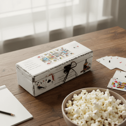 Personalizirana kutija za karte – ručni rad za ljubitelje kartanja.