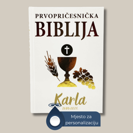 Svojim bogatim sadržajem i privlačnim izgledom “Prvopričesnička Biblija” bit će radosna uspomena na primanje sakramenta prve sv. Pričesti