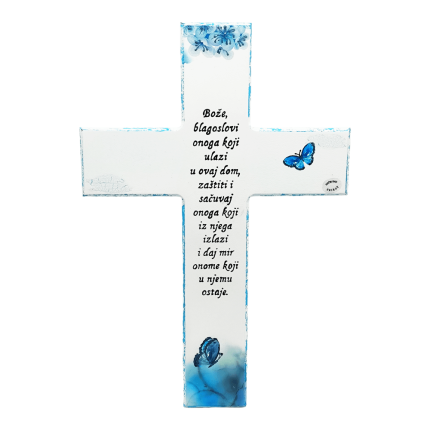 Križ je poklon za bilo koju prigodu. Križje ručni rad, nosi rukom pisan i pomno odabran citat baš za prigodu za kojoj darujete