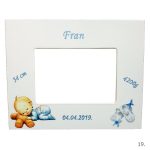 personalizirani okvir za fotografije za dječake s plavim motivima