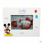 personalizirani okvir Mickey Mouse s podatcima o rođenju