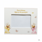 personalizirani okvir za djevojčice s anđelicama i leptirima