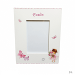 personalizirani okvir za djevojčice s leptirima i imenom Evelin