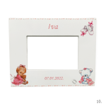 personalizirani okvir za djevojčice s imenom Iva i roza detaljima