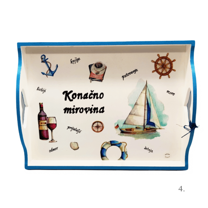 Poklon za mirovinu ili penziju – personalizirani poslužavnici s rukom pisanim tekstom 🎁☕