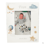 personalizirani okvir za bebu Fran s mjesecom i zvjezdicama