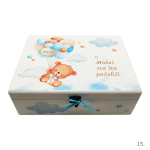 kutija uspomena s medvjedićem i personaliziranim imenom