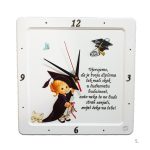 Elegantni sat za diplomu s gravurom datuma promocije i akademskim motivom