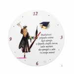 Elegantni sat za diplomu s gravurom datuma promocije i akademskim motivom