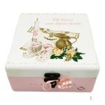 Roza kutija uspomena za krštenje djevojčice – personalizirani poklon