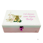 Poklon za krštenje -Roza kutija uspomena