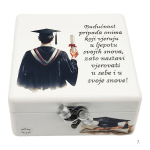 Personalizirana drvena kutija za diplomu s posvetom – savršena uspomena na dan promocije