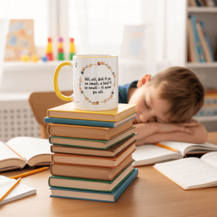 personalizirana šalica za djecu s imenom i fotografijom – poklon za rođendan