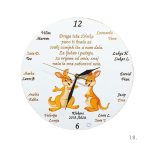 Personalizirani zidni sat za učiteljicu ili tetu u vrtiću – ručno izrađen dar s rukom pisanim tekstom, unikatni poklon pun emocija.