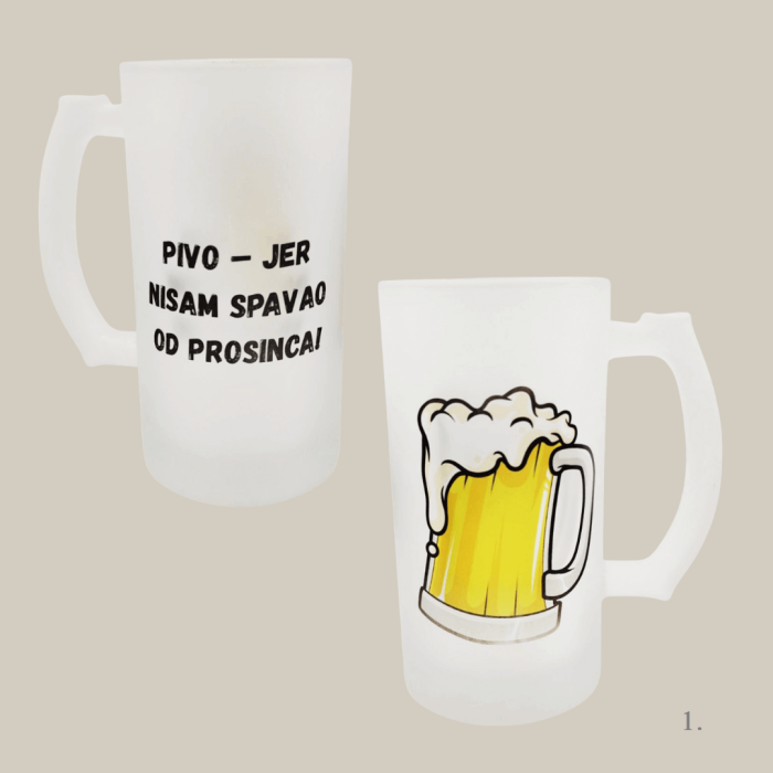 Personalizirana krigla s unikatnim natpisom – savršen poklon za rođendane i godišnjice braka.