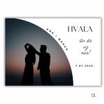 Zahvalnice za vjenčanje – personalizirana zahvalnica za goste Poklon Dobra Ideja