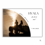 Magnet zahvalnica s cvjetnim motivom – nježan znak pažnje za uzvanike