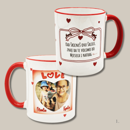 Personalizirana šalica koja prikazuje slike i svira glazbu!