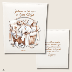 Personalizirani album za krštenje Katarina – uspomena puna ljubavi