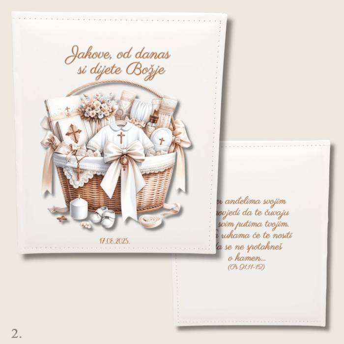 Personalizirani album za krštenje Katarina – uspomena puna ljubavi