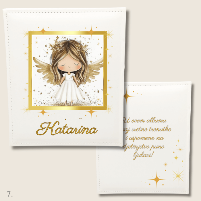 Personalizirani album za krštenje Katarina – uspomena puna ljubavi