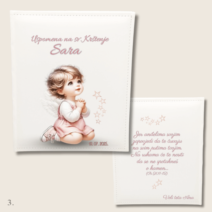 Personalizirani album za krštenje Katarina – uspomena puna ljubavi