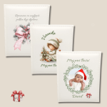 Set božićnih foto albuma s dječjim motivima – personalizirani pokloni za Božić