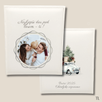 Personalizirani božićni foto album s obiteljskim motivom – ručni rad Poklon Dobra Ideja