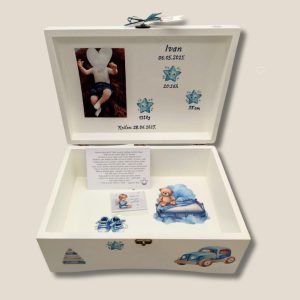 personalizirana kutija uspomena za krštenje – Poklon Dobra Ideja