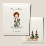 Moj prvi Božić – personalizirani dječji foto album s imenom i slikom