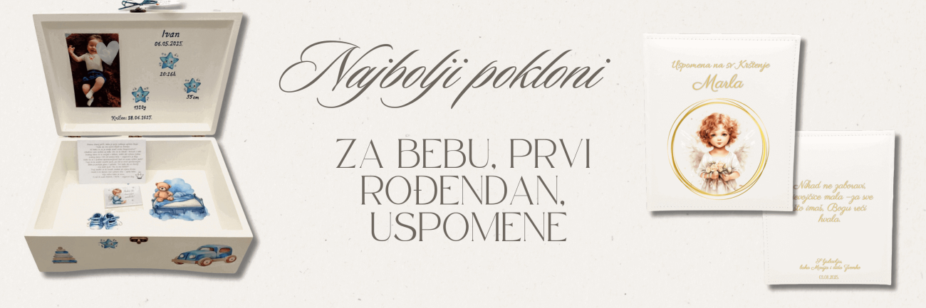 Najbolji pokloni za bebu, krštenje. rođendan,