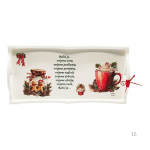 Drveni poslužavnik s božićnim detaljima – savršen poklon za obitelj i prijatelje