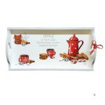 Poslužavnik s božićnim motivima i rukom pisanom porukom – poklon koji unosi toplinu i radost