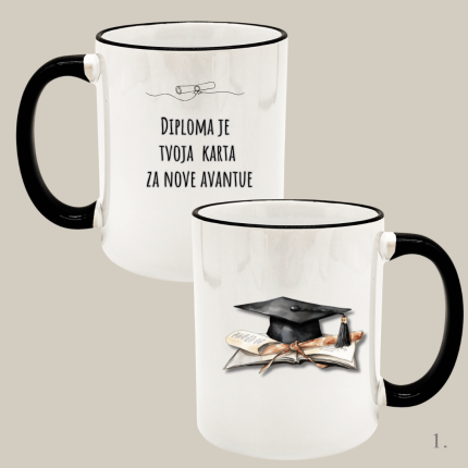 Šalice za diplomu 🎓 – Originalan poklon za diplomante i magistre