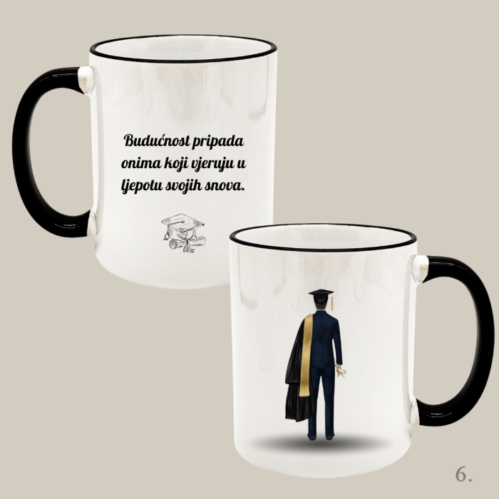 Šalice za diplomu 🎓 – Originalan poklon za diplomante i magistre