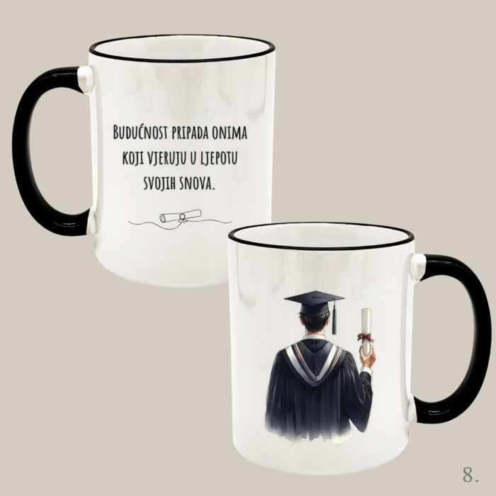 Šalice za diplomu 🎓 – Originalan poklon za diplomante i magistre