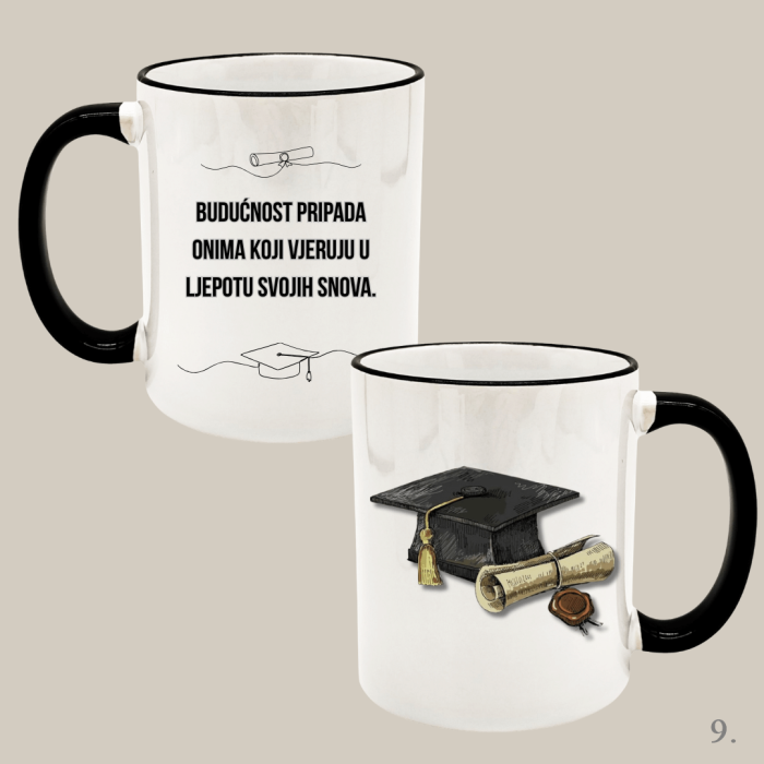 Šalice za diplomu 🎓 – Originalan poklon za diplomante i magistre