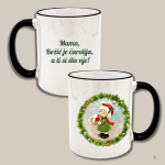 božićna šalica za mamu s natpisom – personalizirani poklon za Božić