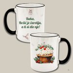 božićna šalica za baku – poklon s božićnim motivom i natpisom