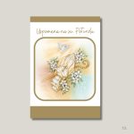 Uspomena na svetu potvrdu – biskupski štap, golubica i cvjetni motivi, simbol sakramenta krizme